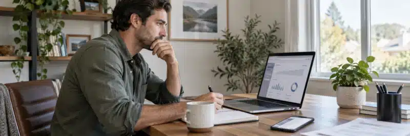 Person capturing real screenshots and data to include in an honest product review