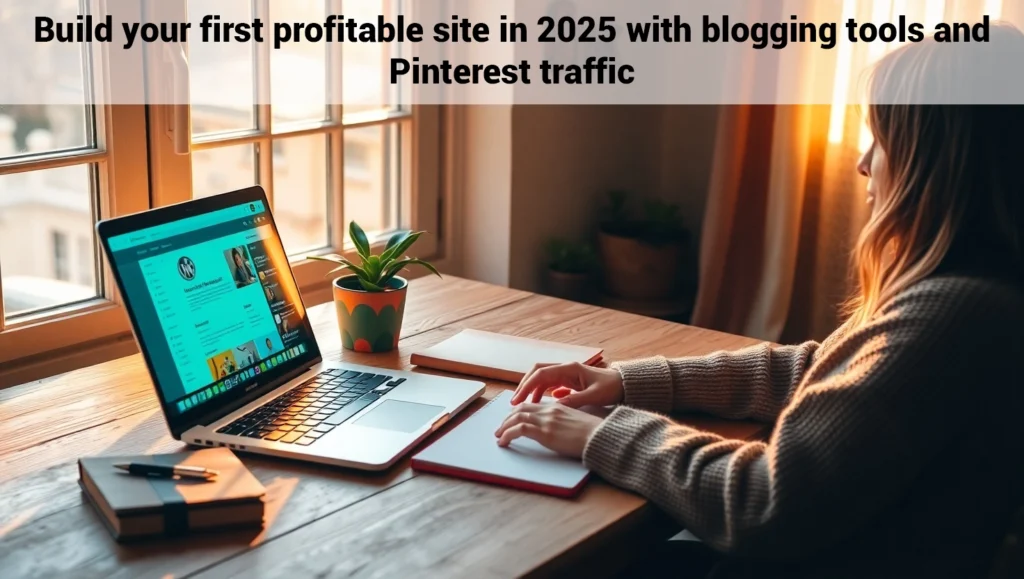 Build your first profitable site in 2025 with blogging tools and Pinterest traffic