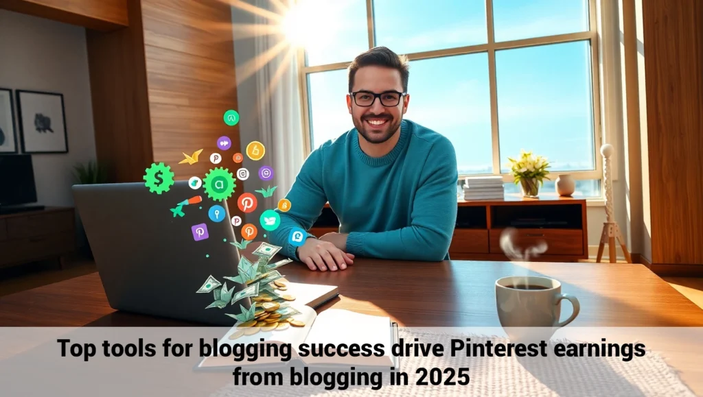 Top tools for blogging success drive Pinterest earnings from blogging in 2025