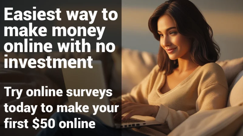 Easy way to make money with online surveys to make money with no investment