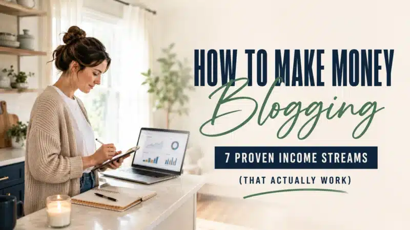 how to make money blogging income streams featured image