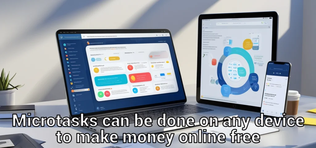 Microtasks can be done on any device to make money online free