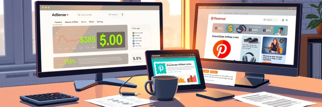 Top Tools for Blogging Success: Make $100+ a Day in 2025 with Simple Tools 6 monetization-adsense-shareasale
