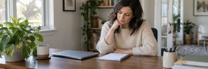 Person planning which tools they actually need before starting affiliate marketing
