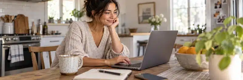 Person replying to audience comments to build trust with their readers