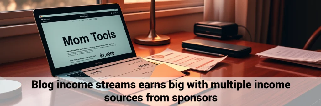 blog income streams earns big with multiple income sources from sponsors