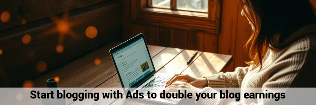 Start blogging with AdSense to double your blog earnings