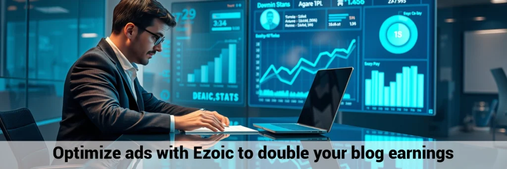 Optimize ads with Ezoic to double your blog earnings