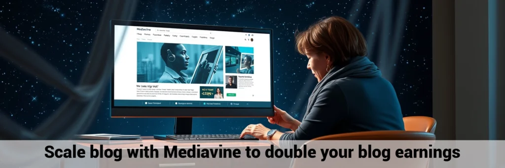 Scale blog with Mediavine to double your blog earnings