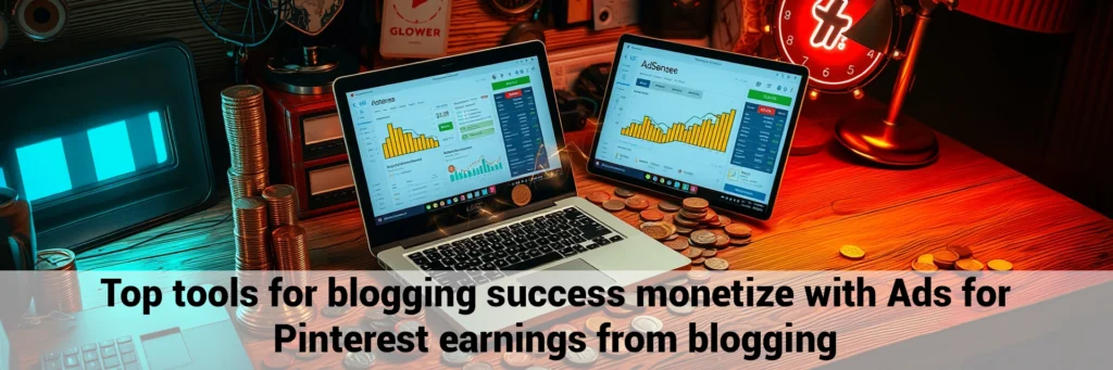 Top tools for blogging success monetize with AdSense for Pinterest earnings from blogging