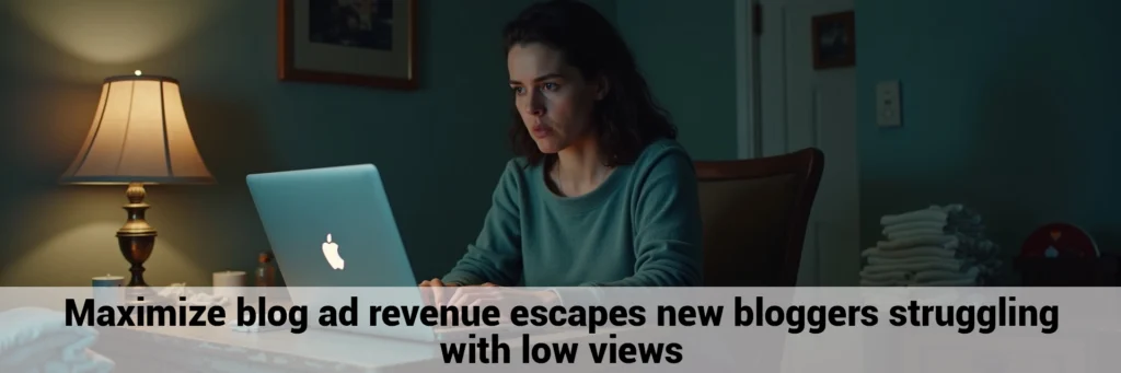 Maximize blog ad revenue escapes new bloggers struggling
with low views