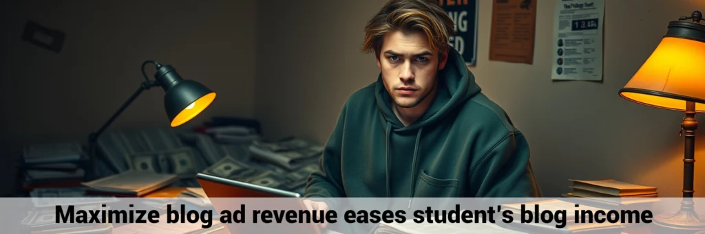 blog ad revenue eases student’s blog income