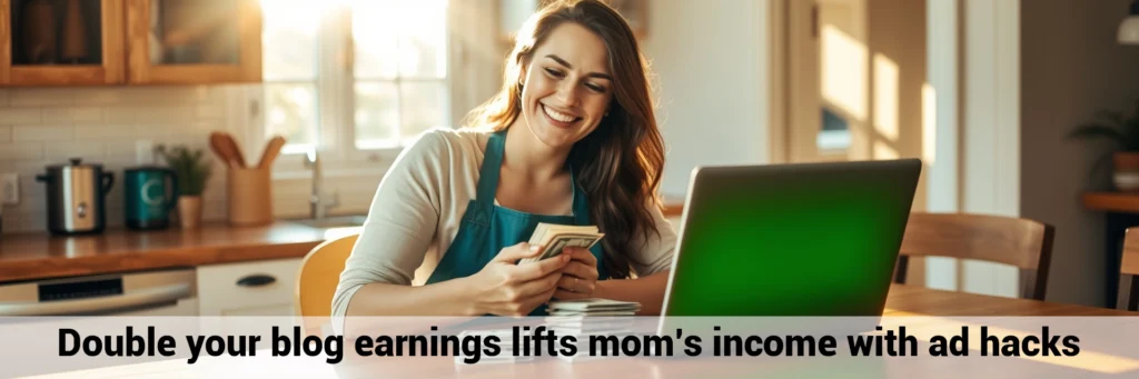 Double your blog earnings lifts mom’s income with ad hacks