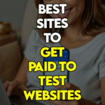 A woman presenting the five best sites to get paid for website testing.