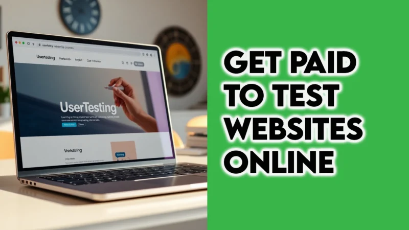 Get Paid to Test Websites Online Featured Image  Thesidehustler.blog
