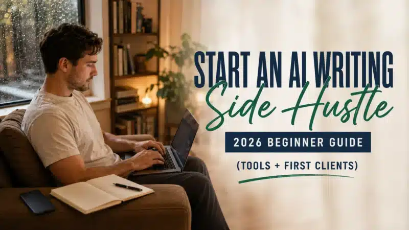 how to start an ai writing side hustle featured image