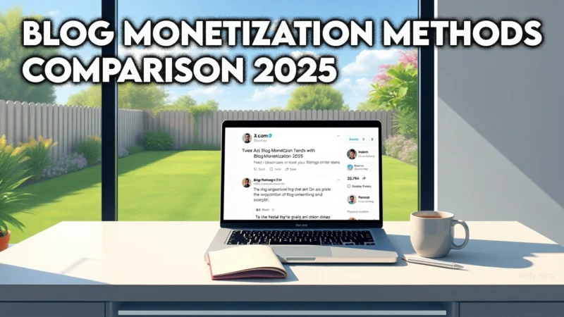 Blog Monetization Methods Comparison 2025 Results