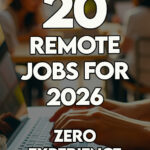 A beginner working on a laptop in a bright cafe for a new remote job.