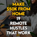 Woman breaking down remote income strategies to hit $50K.