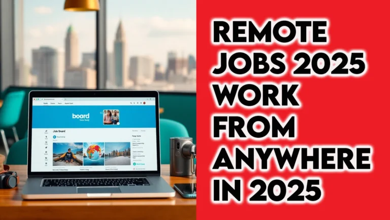 Photorealistic image of a digital nomad in a coworking space, representing remote jobs 2025, digital nomad jobs, and work from anywhere in 2025