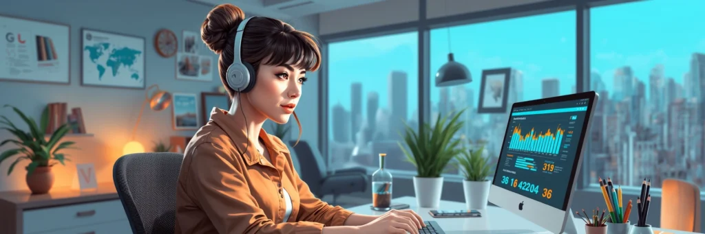 How to Make $50k From Home: 19 Best Passive and Active Income Streams 3 Beginner using AI tools in a futuristic 2025 home office