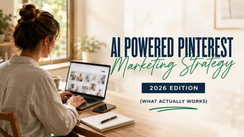 AI powered Pinterest strategy featured image