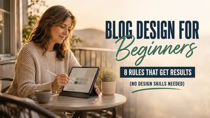 blog design for beginners featured image