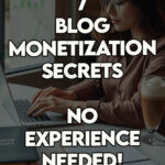 A blogger tracking their successful income growth on a laptop in a modern cafe.