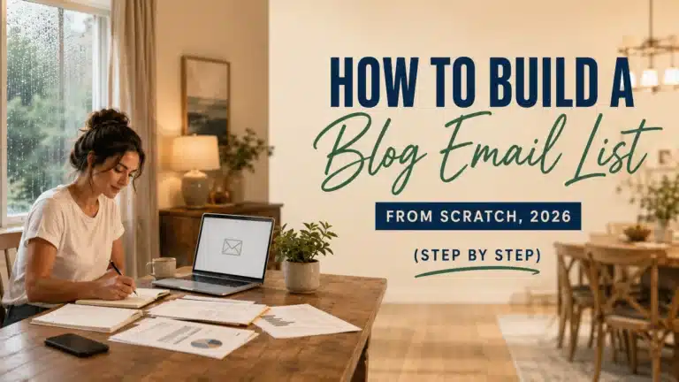 how to build a blog email list from scratch in 2026 featured image