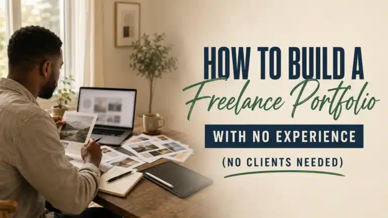 How to build a freelance portfolio with no experience featured image