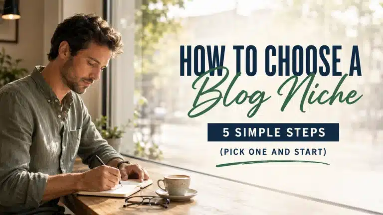 how to choose a blog niche in 5 simple steps featured image