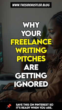 A woman troubleshooting why her freelance writing pitches are being rejected.