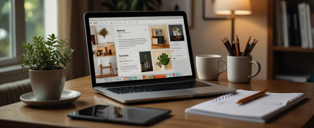 How to Build a Freelance Portfolio With No Experience in 2025 (Step-by-Step Guide) 2 A photorealistic image of a freelancer’s workspace with Canva and Notion, ideal for building a freelance portfolio with no experience and online freelance portfolio in 2025