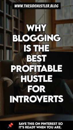 An introvert calmly and profitably working on her blog in a quiet library.