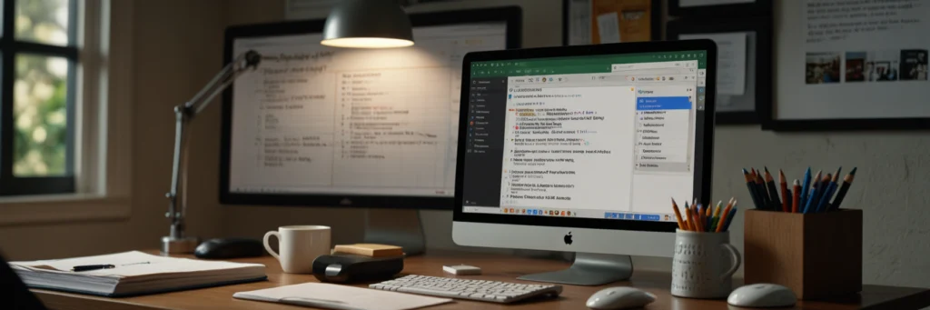 How to Become a Proofreader Online (2025 Proven Success Guide) 4 A photorealistic image of a computer screen with Grammarly and Google Docs, illustrating tools for online proofreading jobs for beginners to become a proofreader online in 2025.
