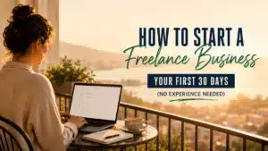 how to start a freelance business featured image