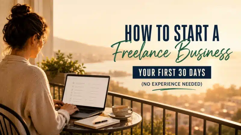 how to start a freelance business featured image