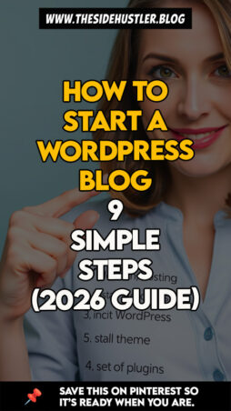 A remote worker earning a flexible income from a beautiful balcony with a mountain view. Blogger explaining the step-by-step WordPress setup for new creators.