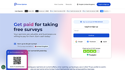 Prime Opinion Homepage