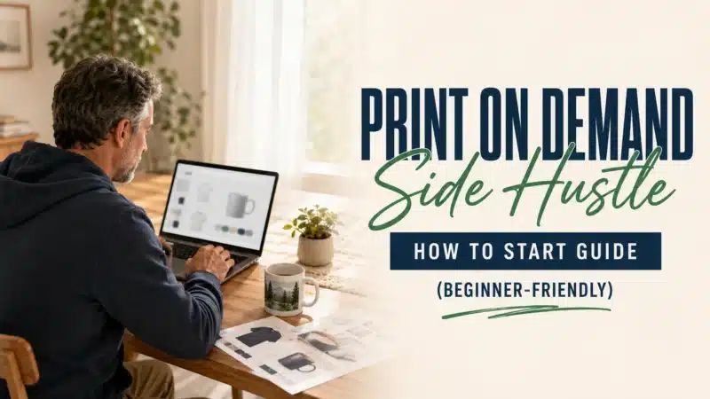print on demand side hustle featured image