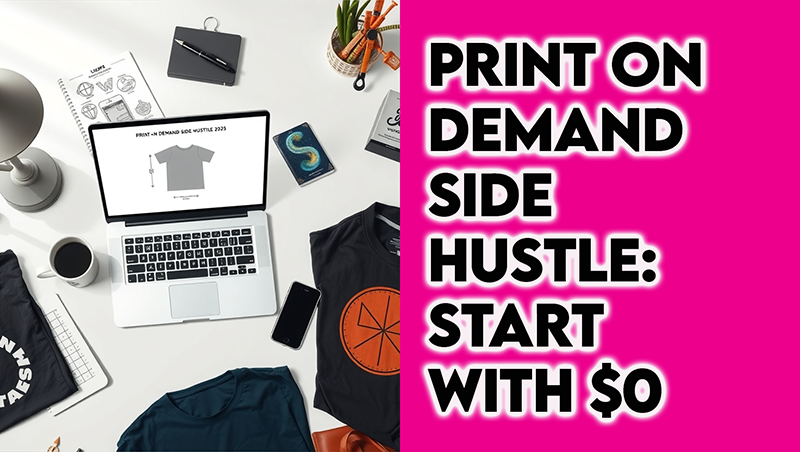 Print on Demand Side Hustle Featured  Thesidehustler.blog