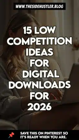 A female expert explaining the roadmap to low-competition digital downloads.