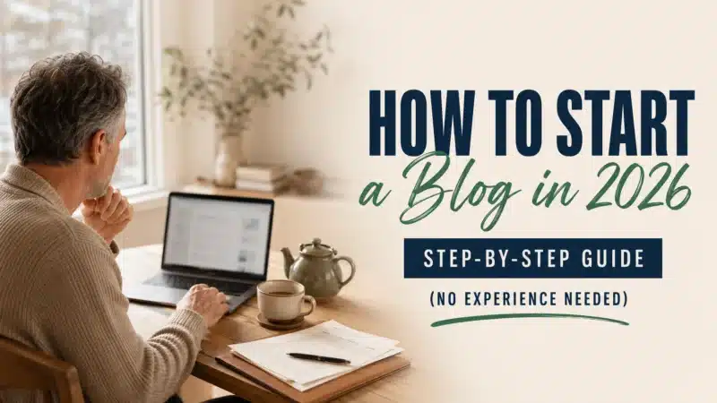 how to start a blog featured image