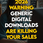 Seller learning that overdone digital products won’t grow her store in 2026.