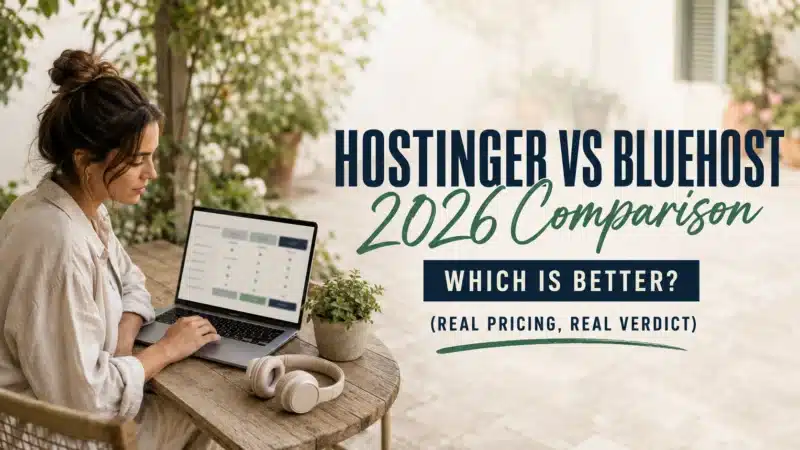 Hostinger vs Bluehost hosting featured image
