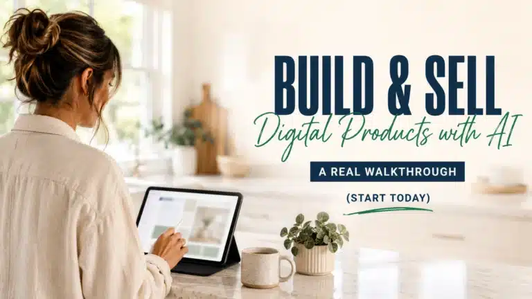 how to build and sell digital products with AI featured image