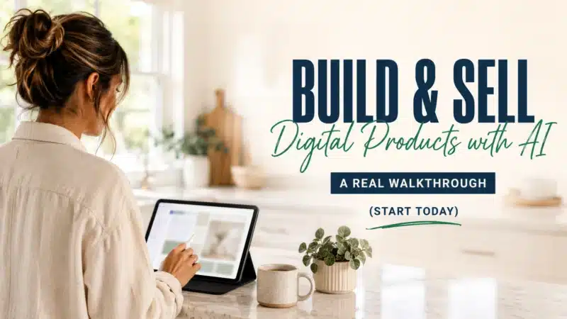 how to build and sell digital products with AI featured image