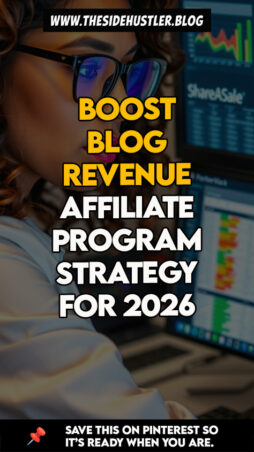 Female content creator building a blog-to-affiliate revenue plan.