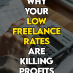 A woman troubleshooting why her low freelance rates are preventing business growth.