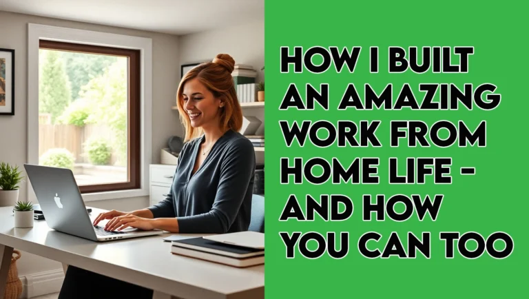 A woman enjoying the flexibility of her work from home lifestyle in a cozy home office.
